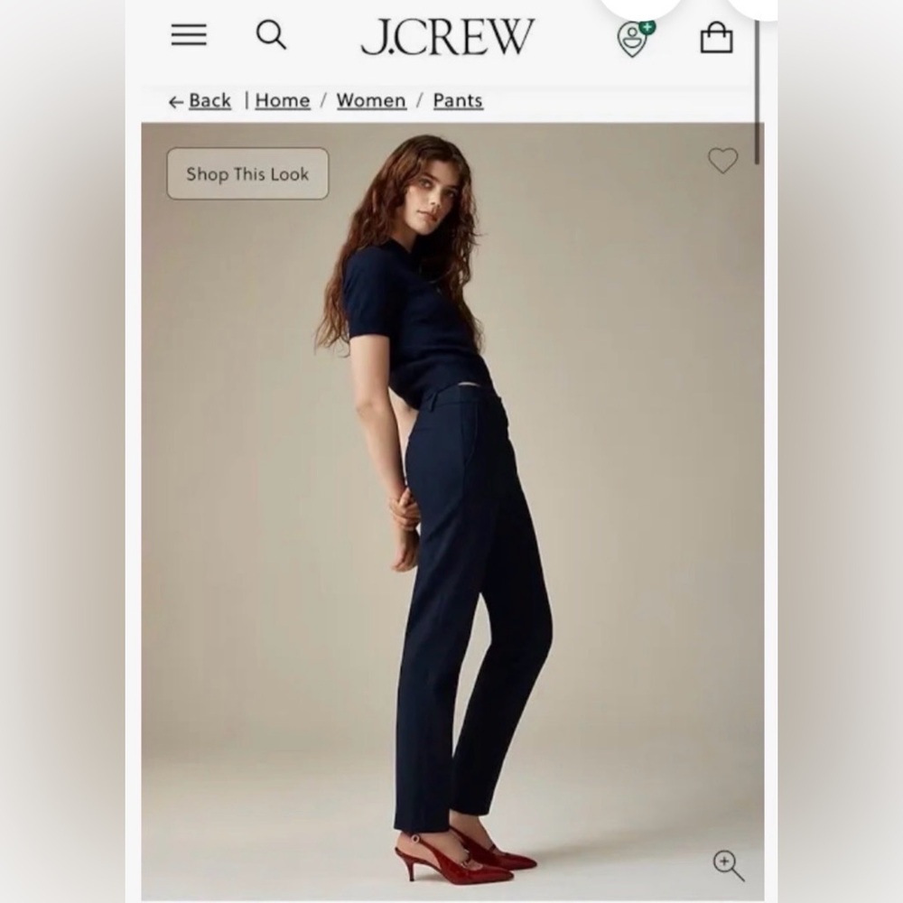 Elegant Navy Women's Dress Pants